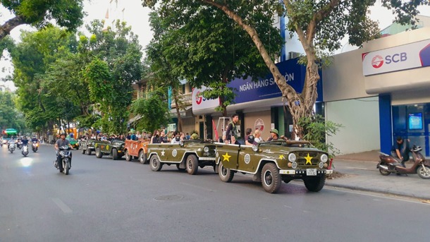 Hanoi Highlights by Vietnam Army Legend Jeep card image